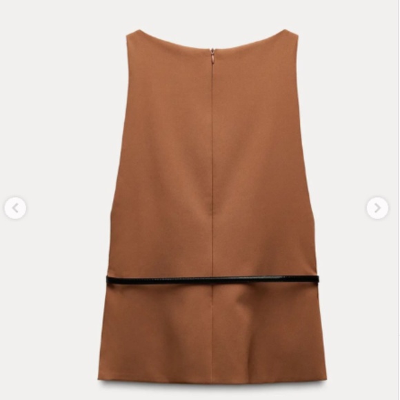Zara belted top - Picture 2 of 3